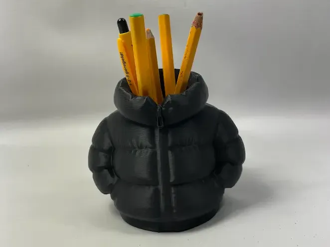 puffer jacket penholder