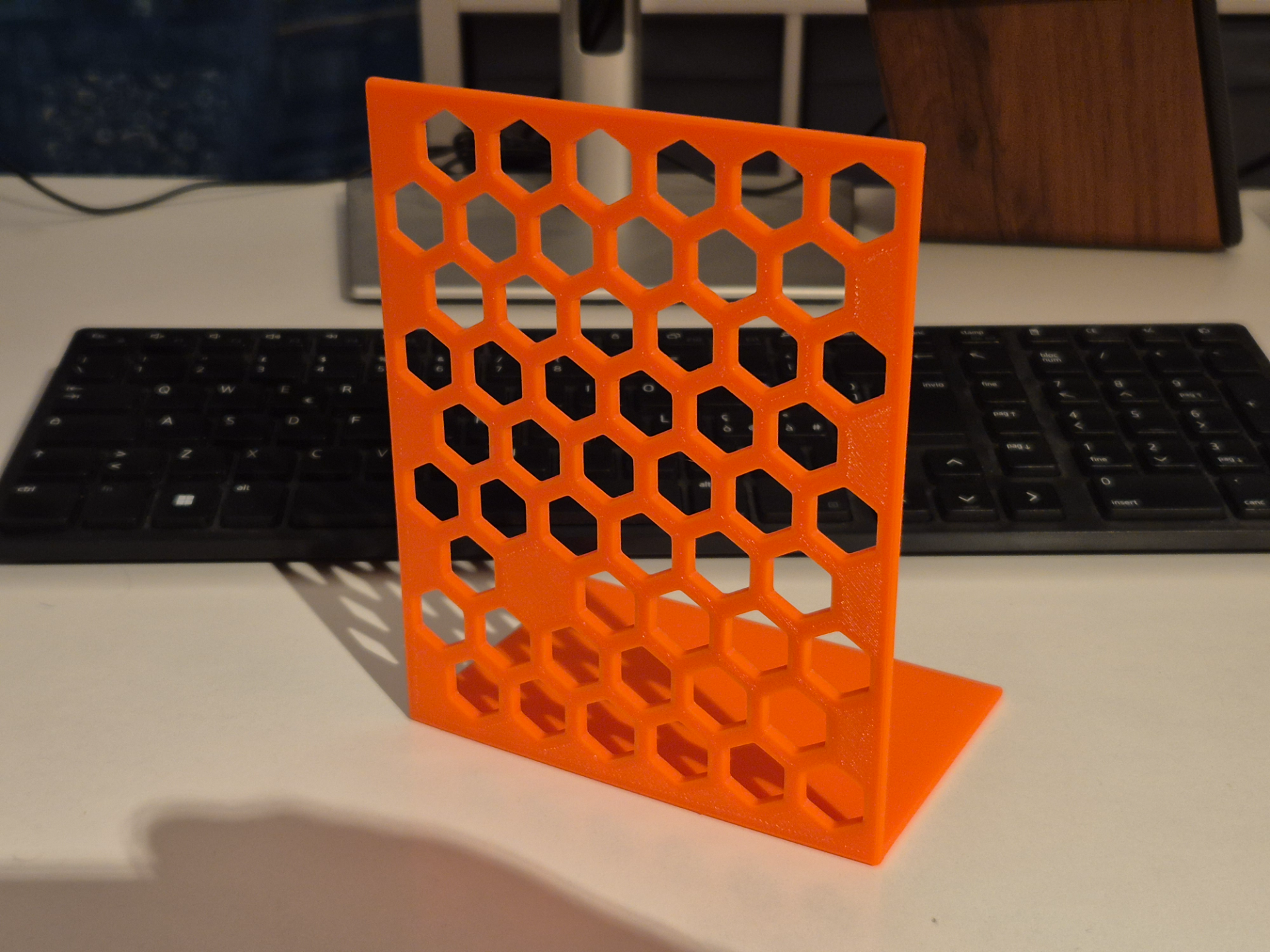 Minimalist Hex Design Bookend