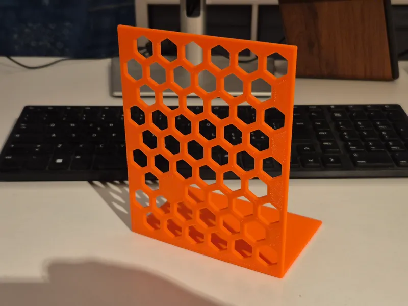 Minimalist Hex Design Bookend