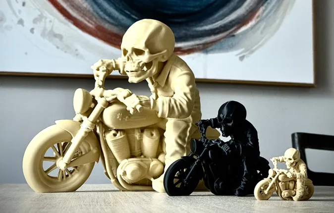 Ledge SkulZ Motorcycle Skull Figure - Miniatures - PLA - 3D printed product - фото 17