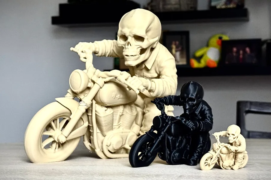 Ledge SkulZ Motorcycle Skull Figure - Miniatures - PLA - 3D printed product - фото 18