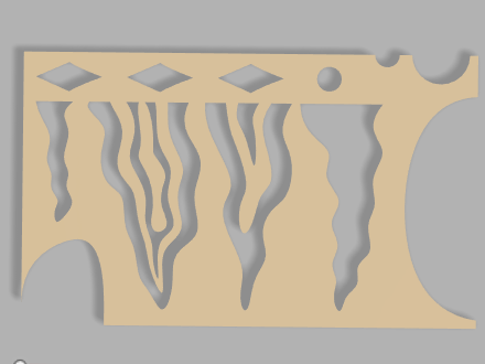 Stencil with pattern for lure building