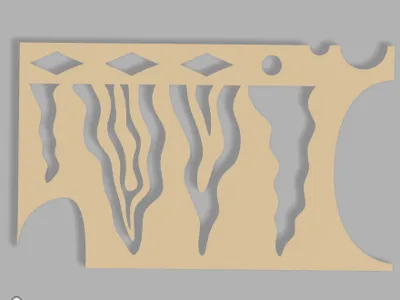 Stencil with pattern for lure building