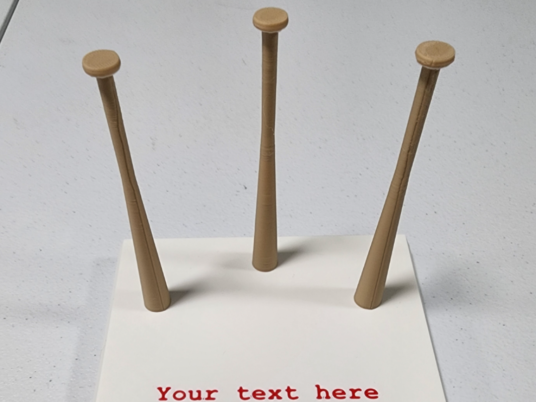 Baseball Ring Dispay with Text