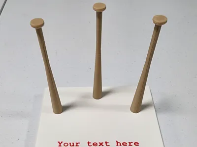 Baseball Ring Dispay with Text