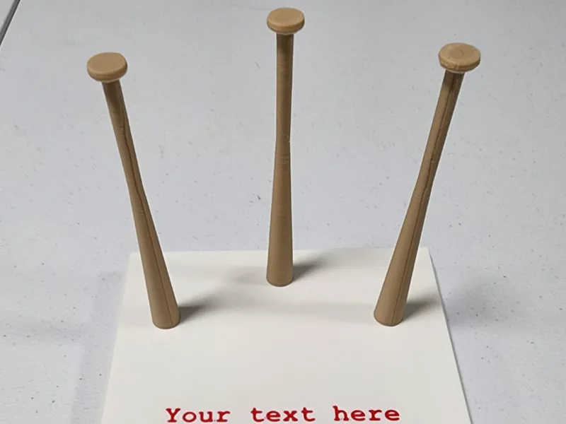 Baseball Ring Dispay with Text