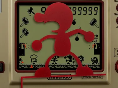 door sitter Mr.Game and watch