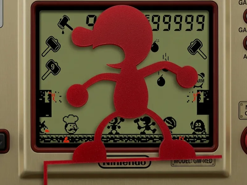 door sitter Mr.Game and watch