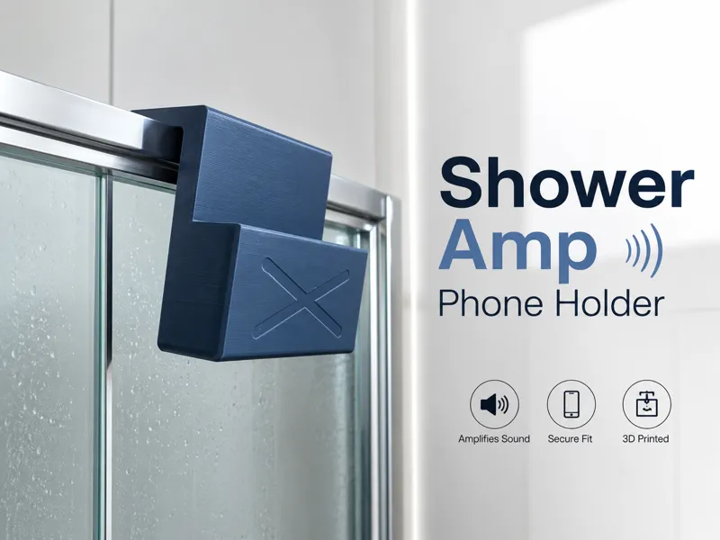 Shower Amplifier Phone Holder.