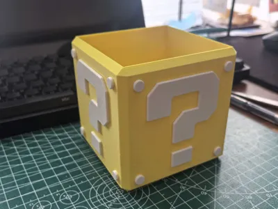 Question Mark Block Storage Box