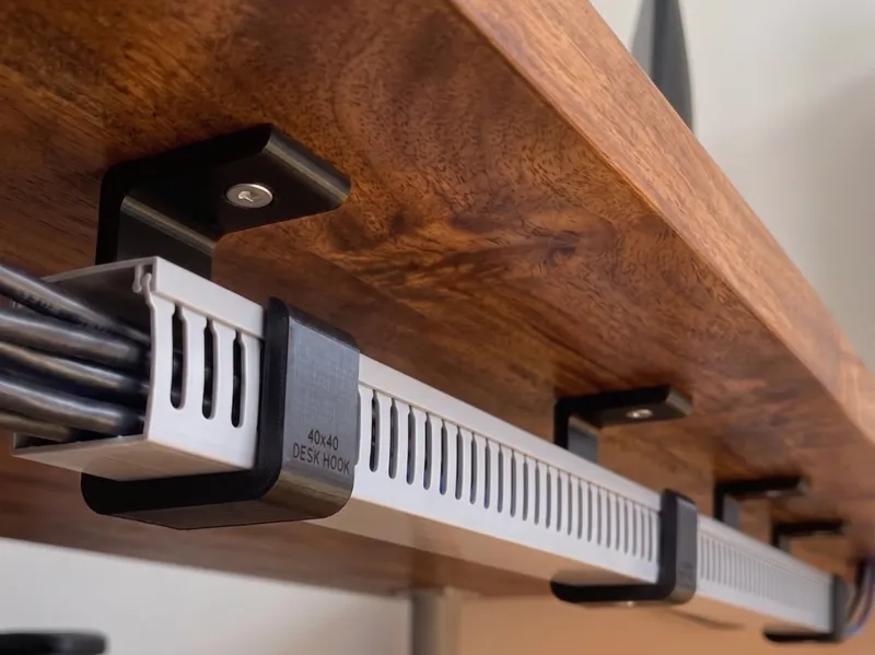Parametric Under Desk Cable Tray Holder Customize