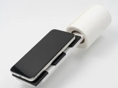Toilet Paper and Phone Holder for Bathroom