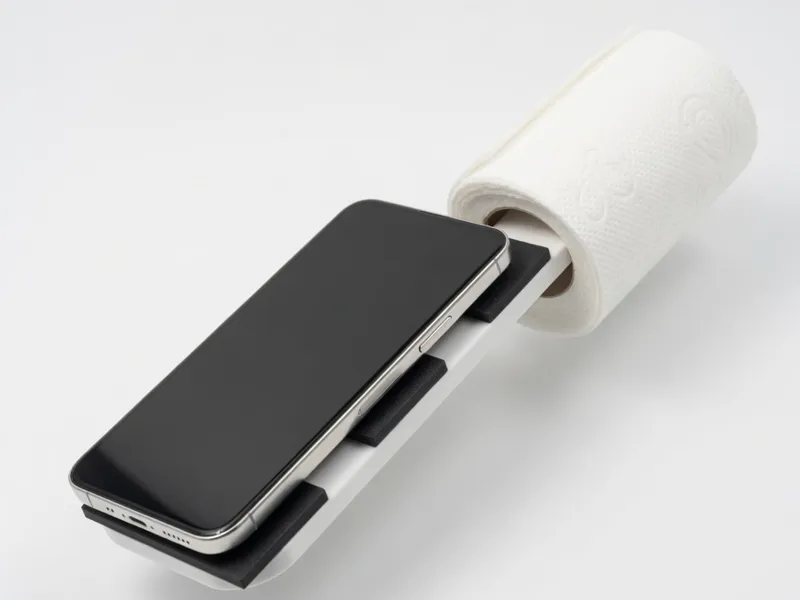 Toilet Paper and Phone Holder for Bathroom