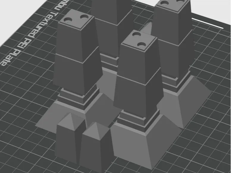 Ghostbusters Gozer's Temple Pylons for shelf