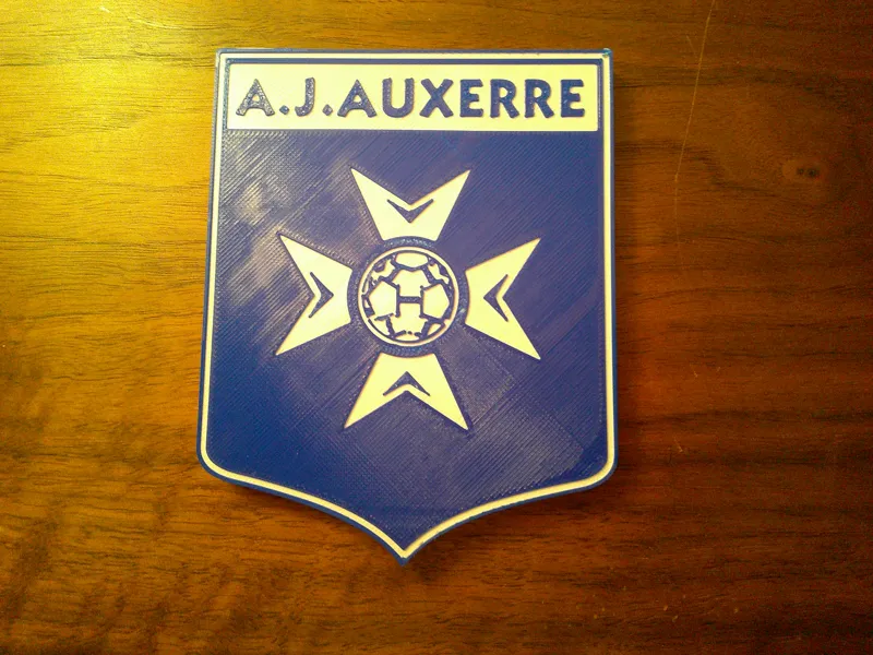 AJ Auxerre Logo Coaster or Plaque