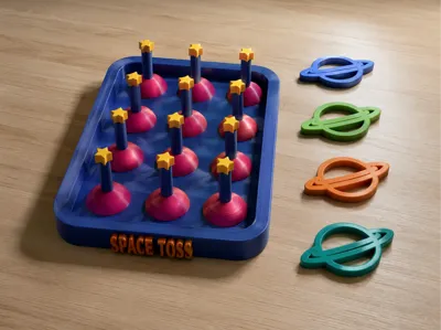 Outer Space Themed Desktop Ring Toss