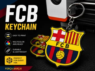 FCB Multicolor Keychain – AMS Ready
