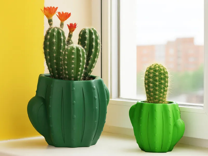 Cactus Floral Vase