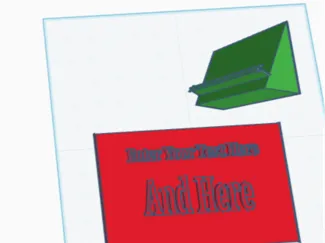 Customizable Sign With A Stand
