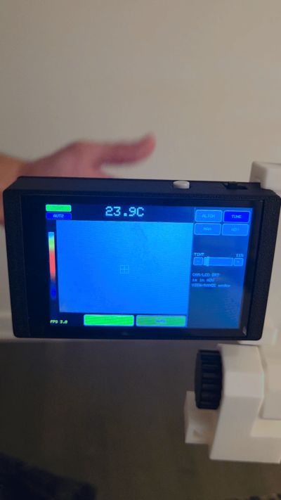 Thermal Camera with RGB camera Overlay - esp32