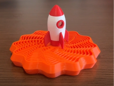 Rocket Stress Relief Toy | 3D Printed Fidget Model