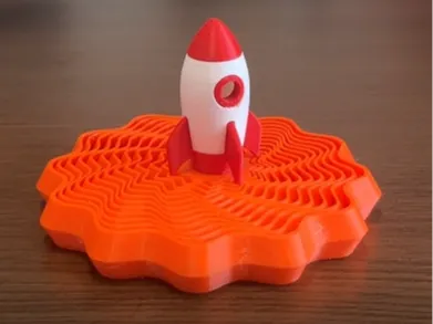 Rocket Stress Relief Toy | 3D Printed Fidget Model