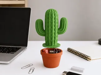 Cactus Organizer Decor - Storage Box 