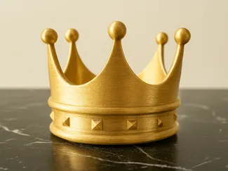 3D Gold Crown - Party Accessory Gift