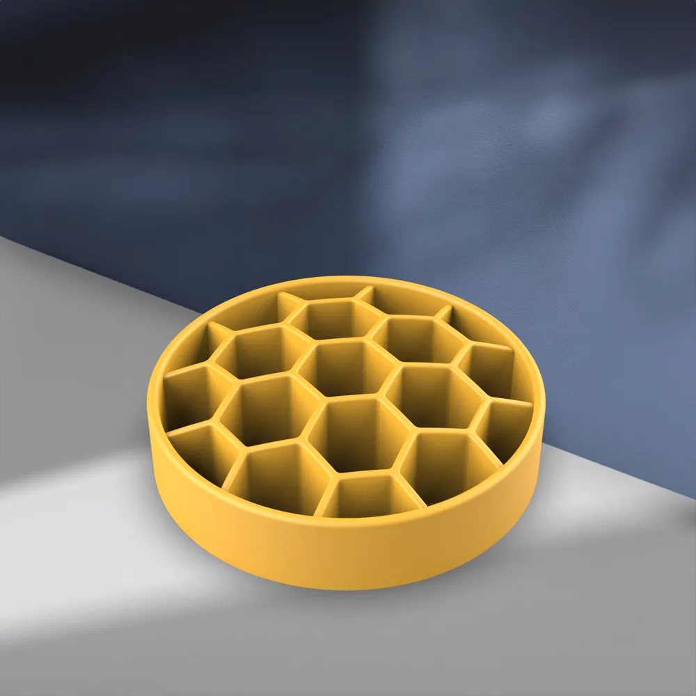 Honeycomb Slow Feeder Bowl - Free 3D Print Model - MakerWorld