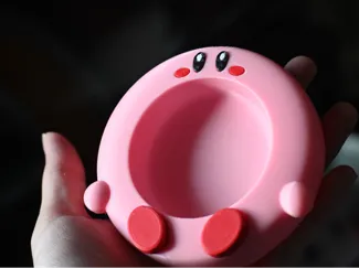 星之卡比Kirby（Ring Mouse）多功能收纳盘（烟灰缸 / 零件盒 / 零食盘）多色分件打印