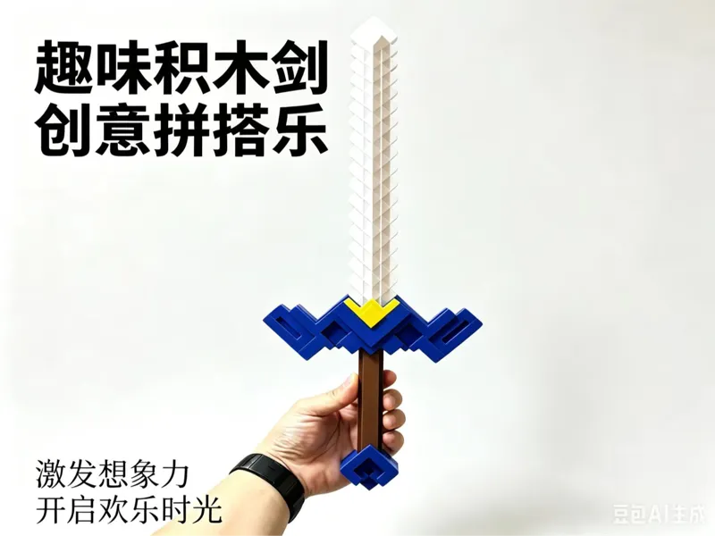 零毛刺+50cm安全尺寸！专为3岁+儿童设计的像素剑