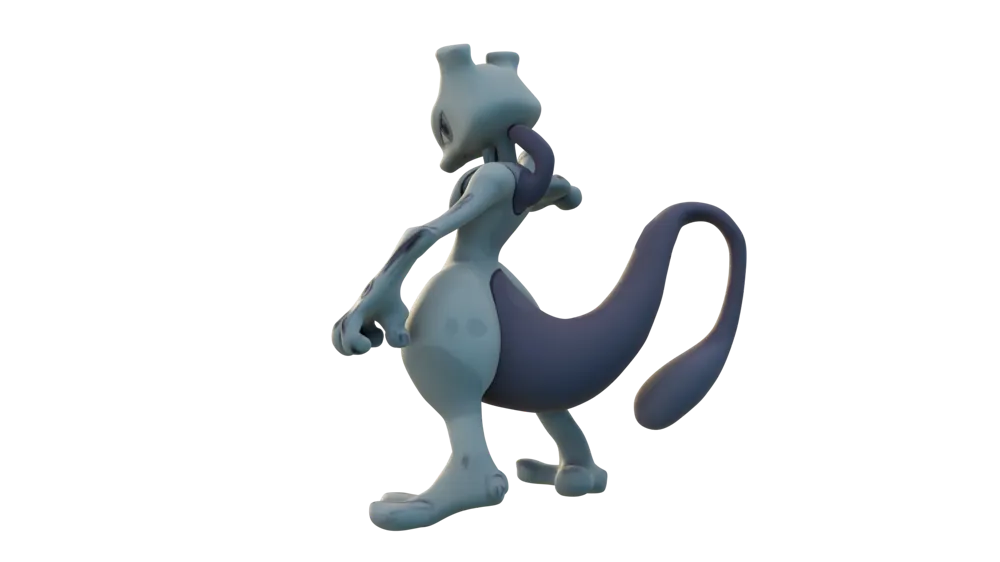 Mewtwo Pokemon - Free 3D Print Model - MakerWorld