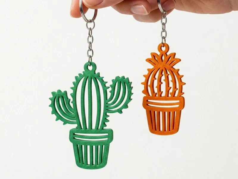 Cactus Keychain Set
