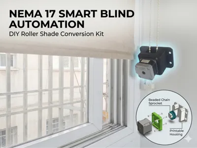 Smart Roller Blind Automation DIY Kit (NEMA 17)