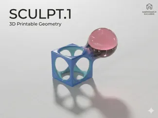 Sculpt.1 // Minimalist Desk Art
