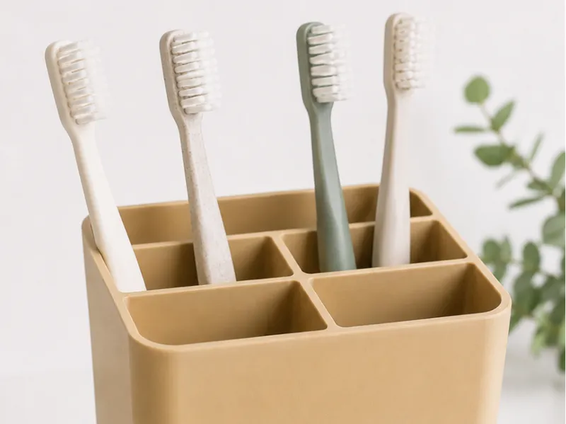 Modern !Draining! Toothbrush Holder