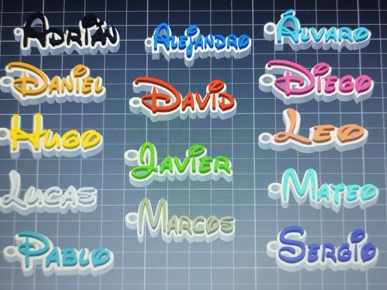 Llaveros Nombre Disney