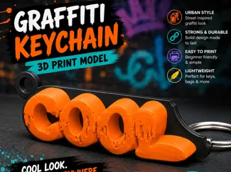 Graffiti keychain