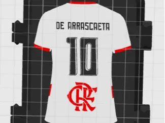 Caixa de figurinhas do Flamengo Camisa Branca 