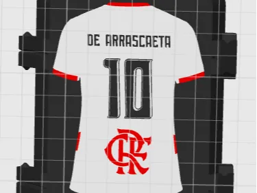 Caixa de figurinhas do Flamengo Camisa Branca 