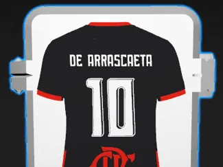 Caixa de figurinhas Camisa preta do Flamengo