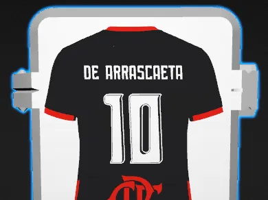 Caixa de figurinhas Camisa preta do Flamengo