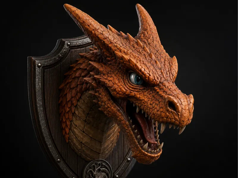 Mounted pokemon charizard Head Trophy of Pokémon 