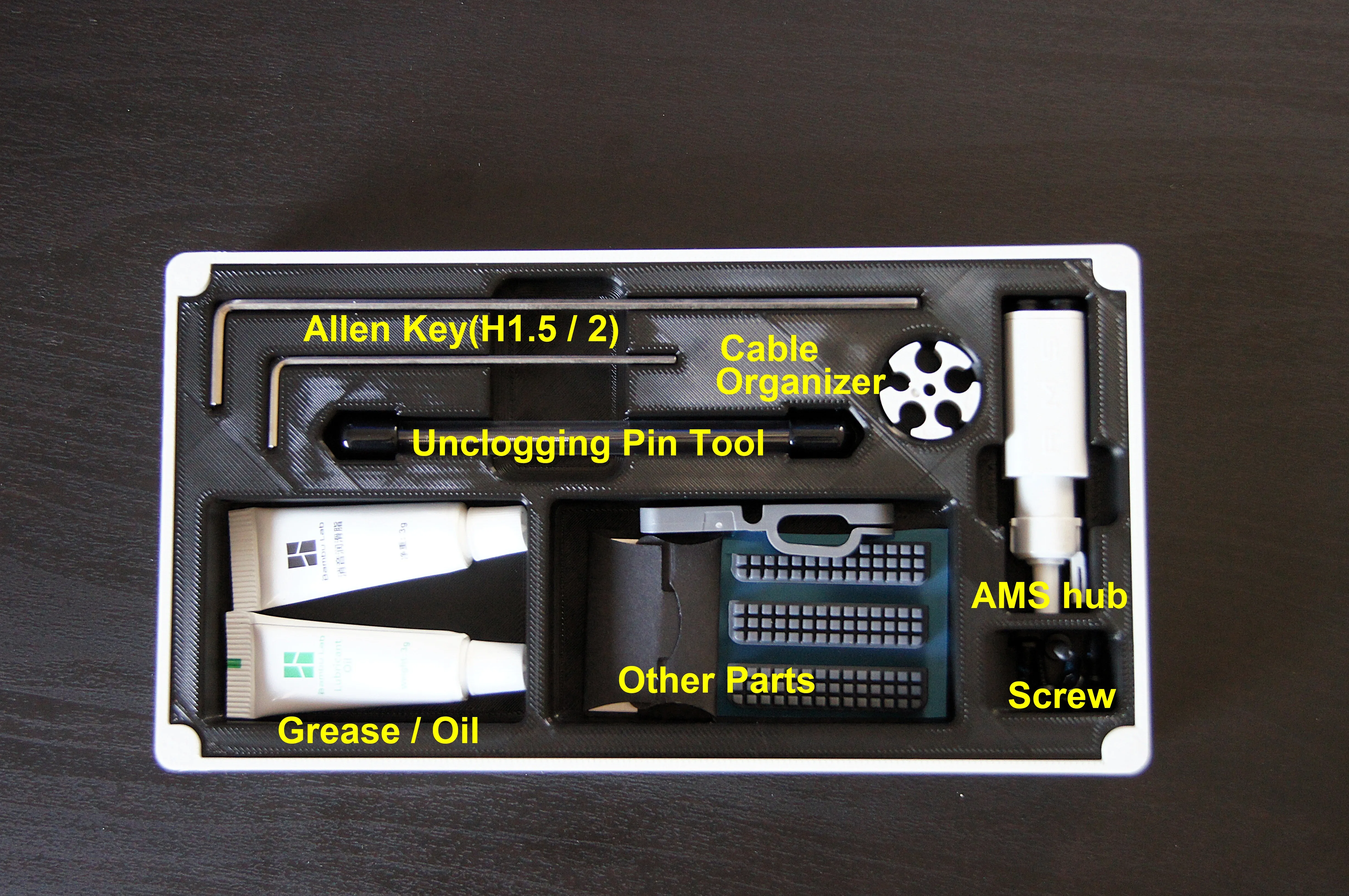 Bambu Lab A1 mini Accessory Kit Storage Box - Free 3D Print Model ...