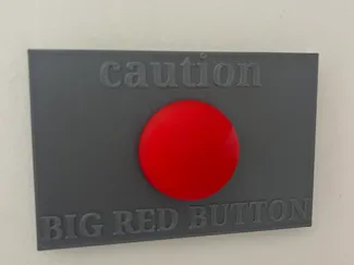Big red button light switch cover!!!