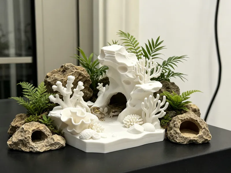 海底景观造型  守宫小屋  爬宠小屋  守宫箱造景   爬宠躲避屋