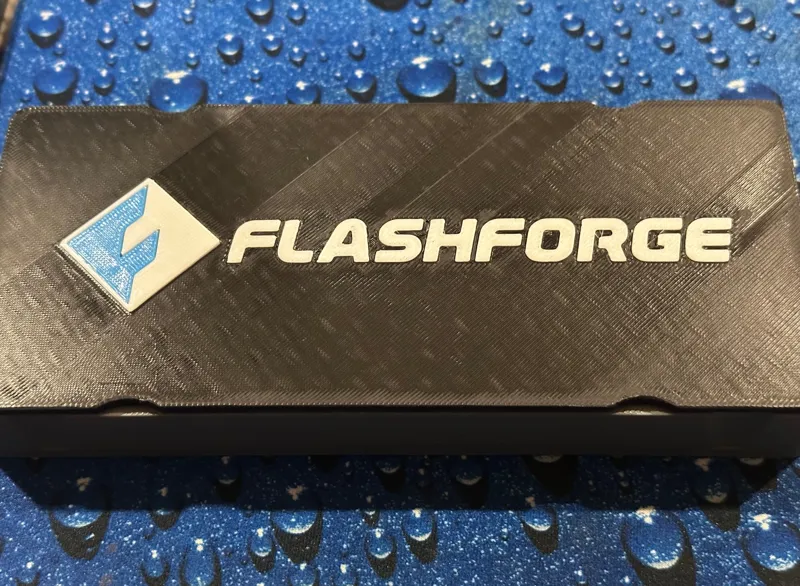 Flashforge AD5X Nozzle Holder Case REMIX with finger grabs and LOGO!!!