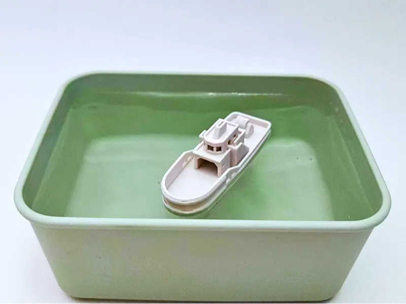 小船微缩模型残料尾料利用