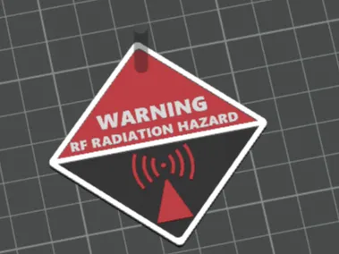 RF Radiation Warning Icon