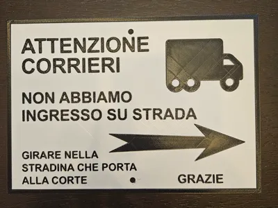 Courier Sign 